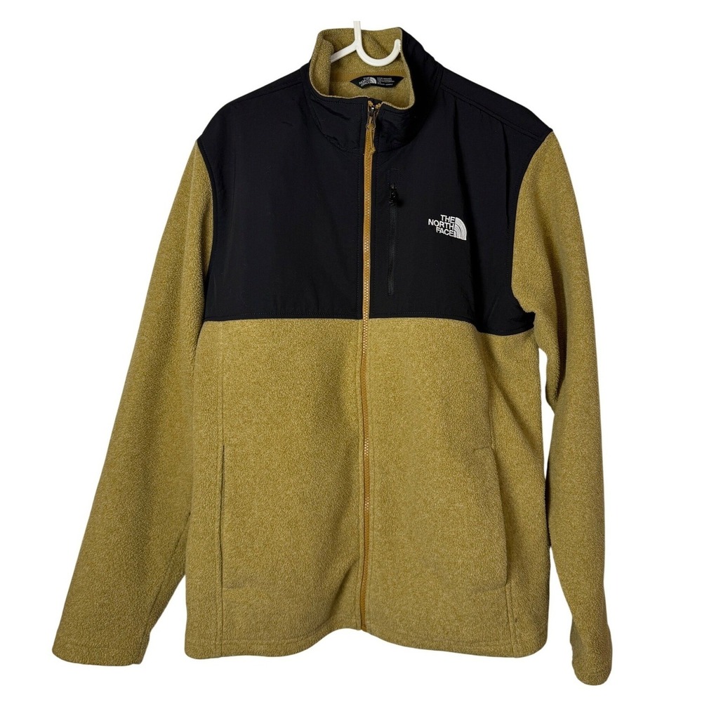 The North Face Denali Fleece Jacket Mens Large Mustard Tundra Retro Rare Color